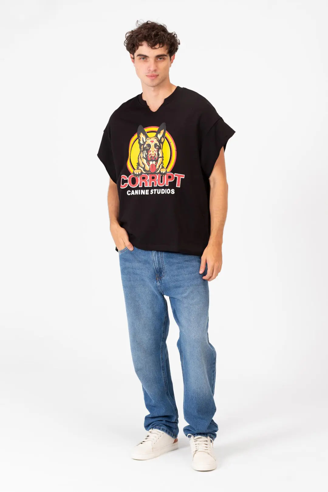 Corrupt dogy print short sleeves t-shirt