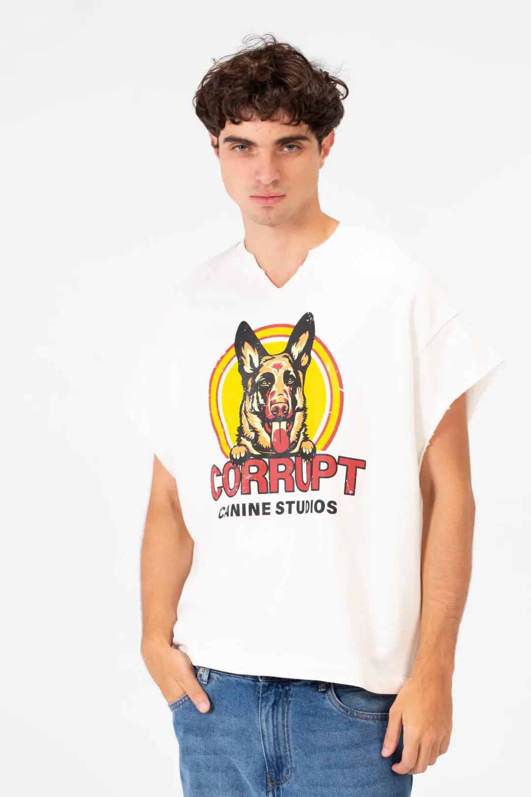 Corrupt dogy print short sleeves t-shirt