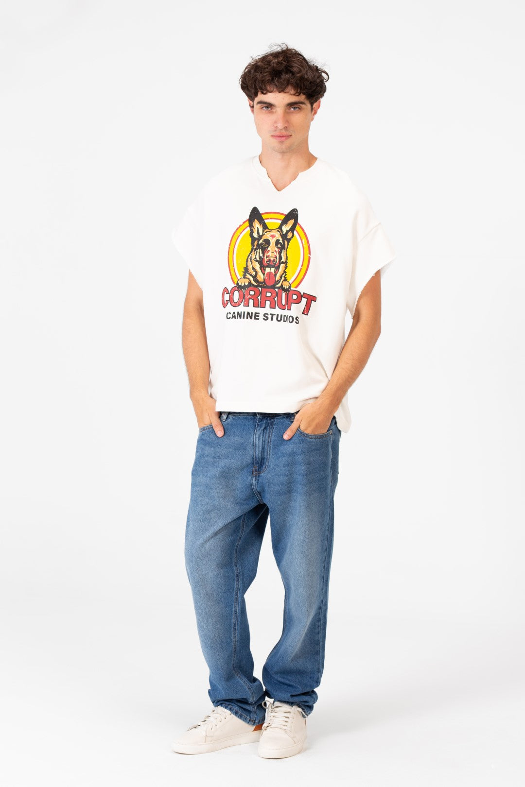 CORRUPT DOGY PRINT SHORT SLEEVES T-SHIRT