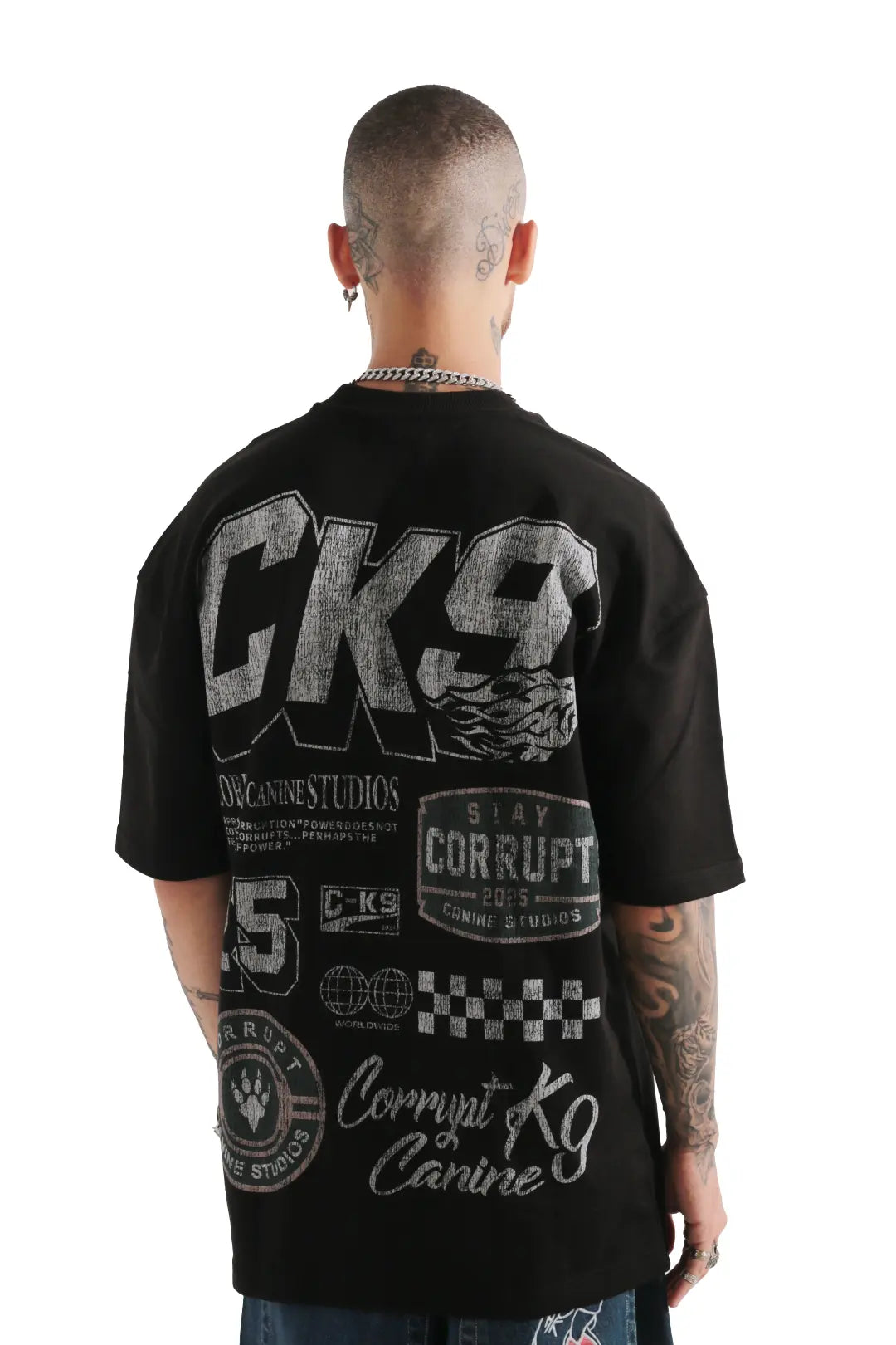 CK9 OVERSIZED PRINTED T-SHIRT