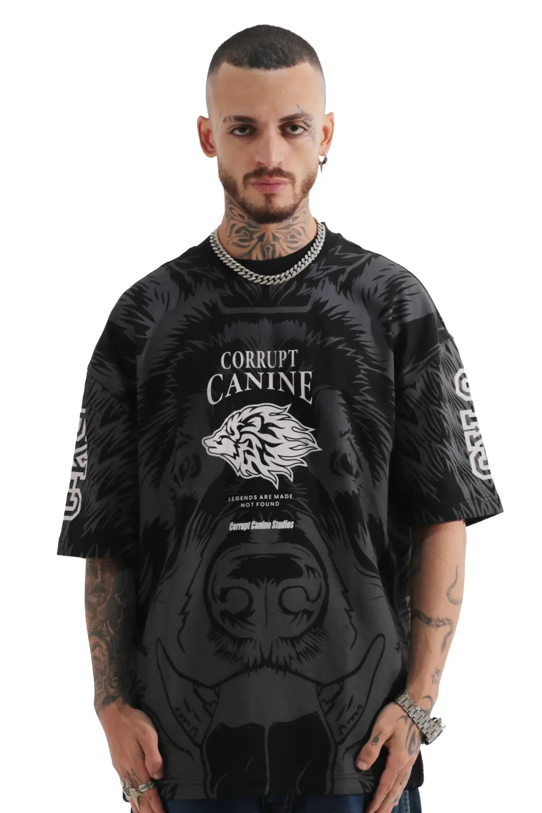 DOG PRINT SHORT SLEEVE T-SHIRT