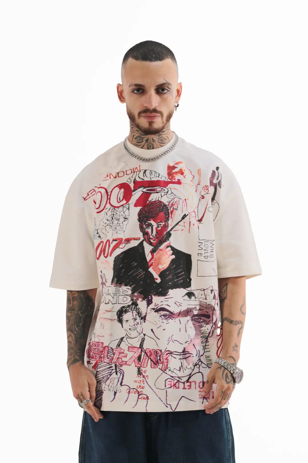 FRONT GRAPHIC PRINT OVERSIZE K9 T-SHIRT
