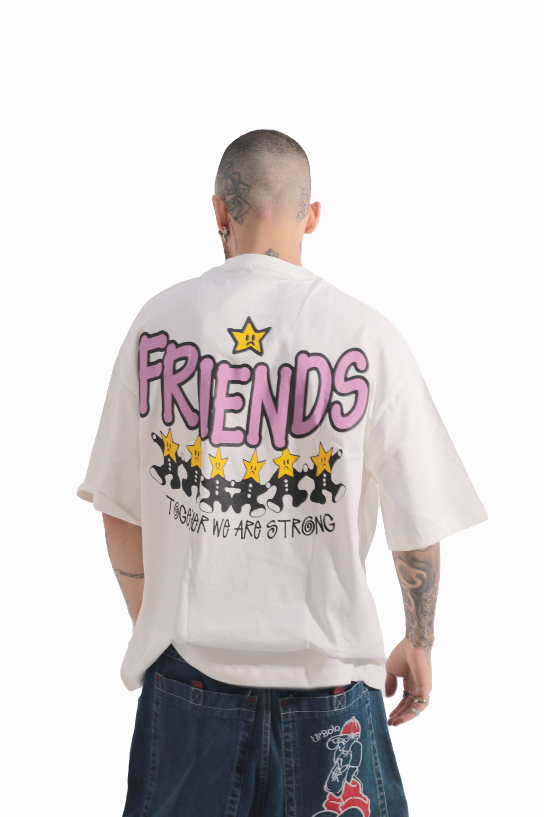 STAR SHAPES CORRUPT PRINT T-SHIRT