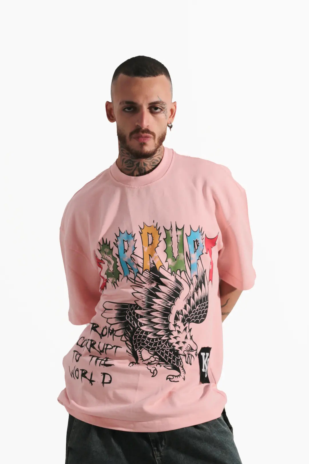 SHORT SLEEVE OVERSIZE PRINTED T-SHIRT