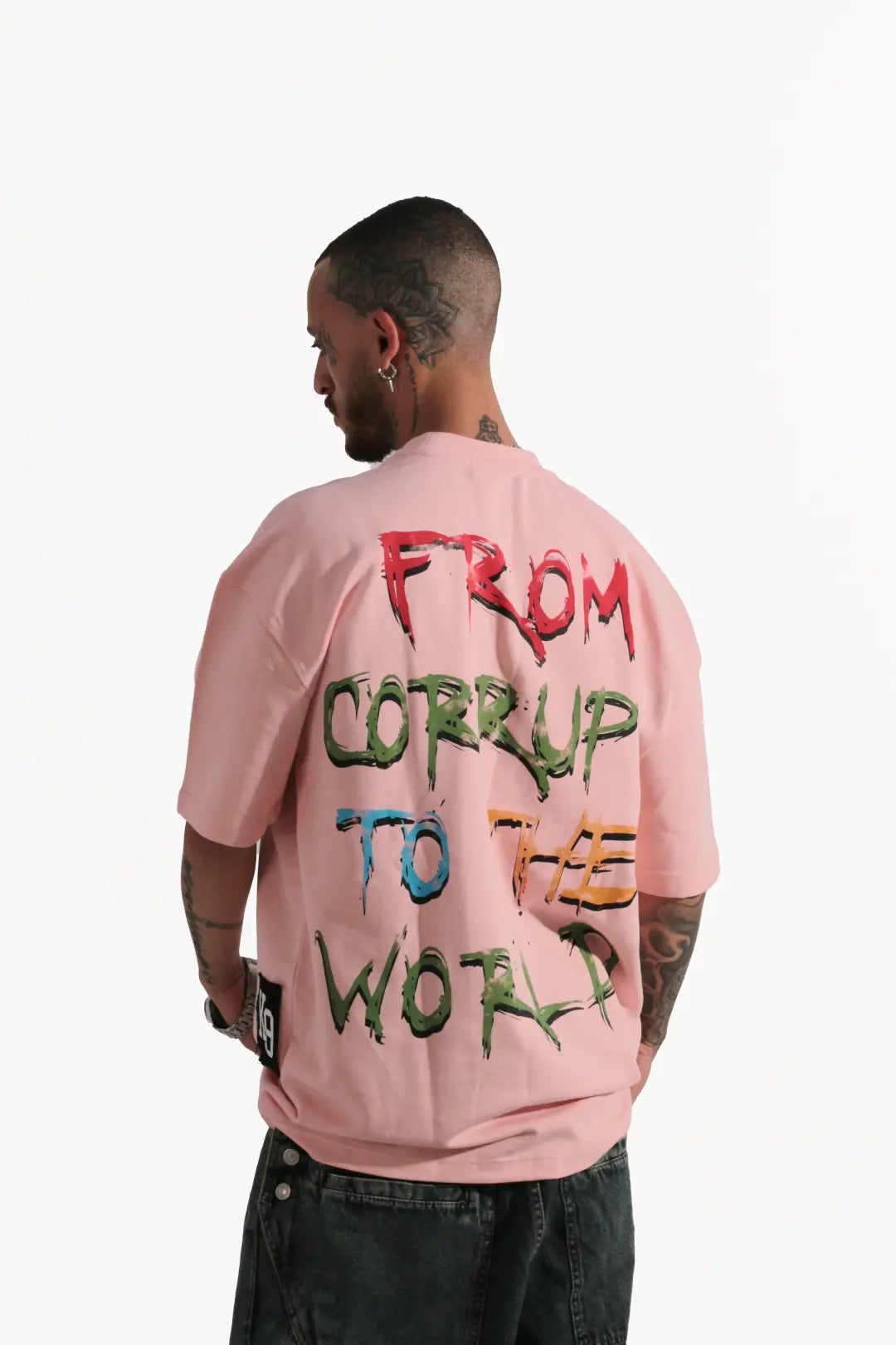 SHORT SLEEVE OVERSIZE PRINTED T-SHIRT