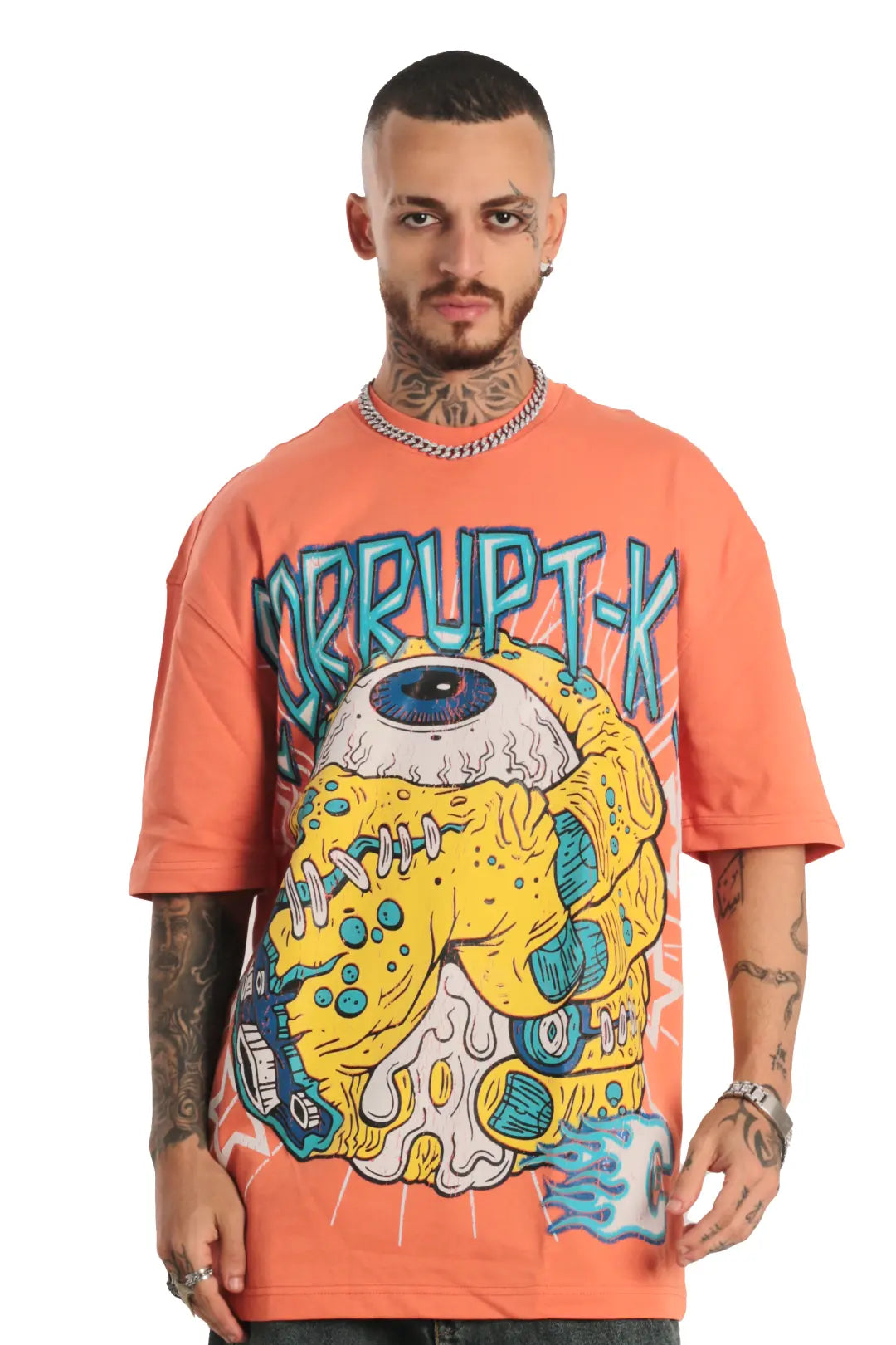 SHORT SLEEVE OVERSIZED PRINTED T-SHIRT