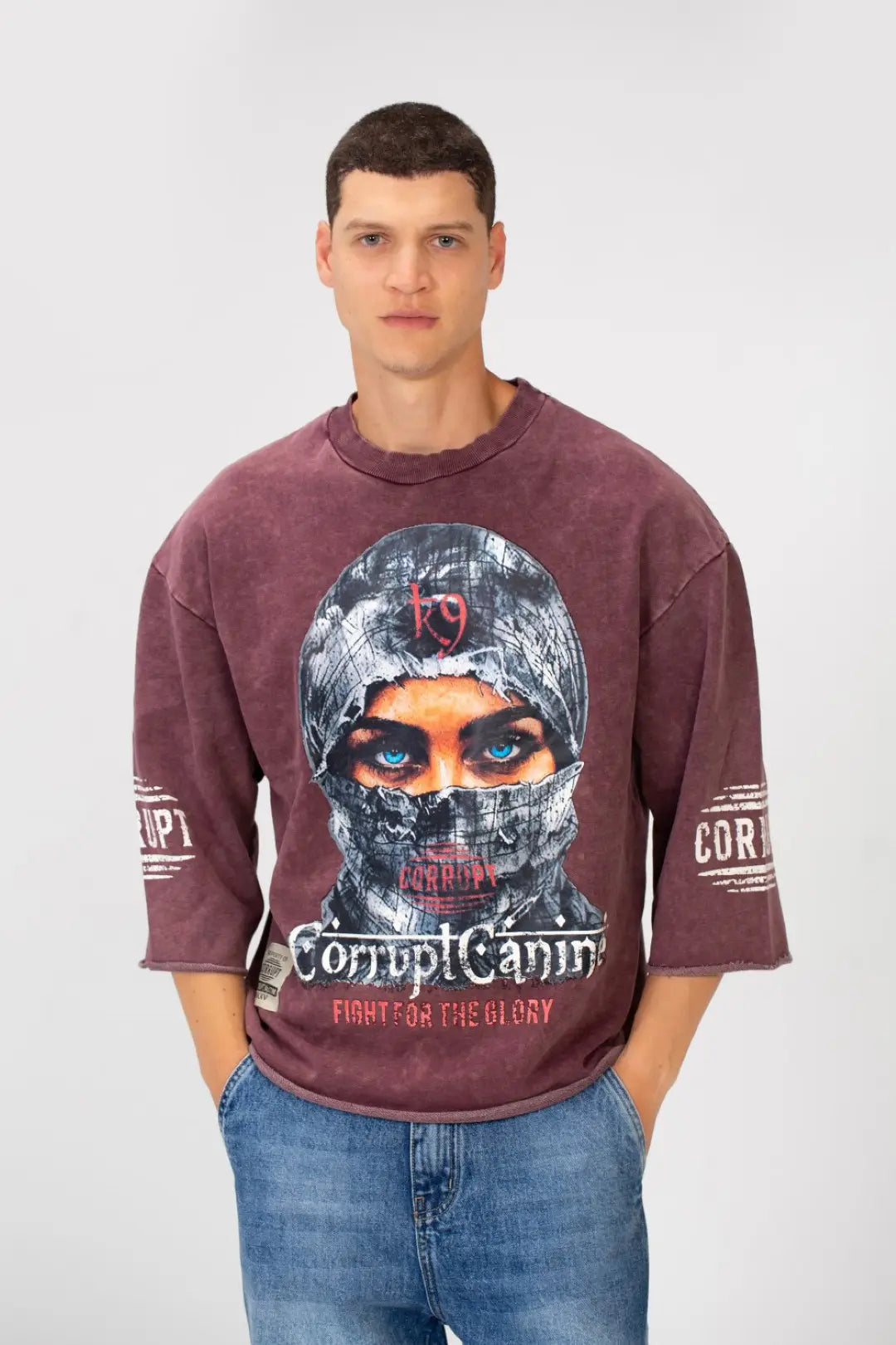 BOXY FIT WASHED CORRUPT T-SHIRT