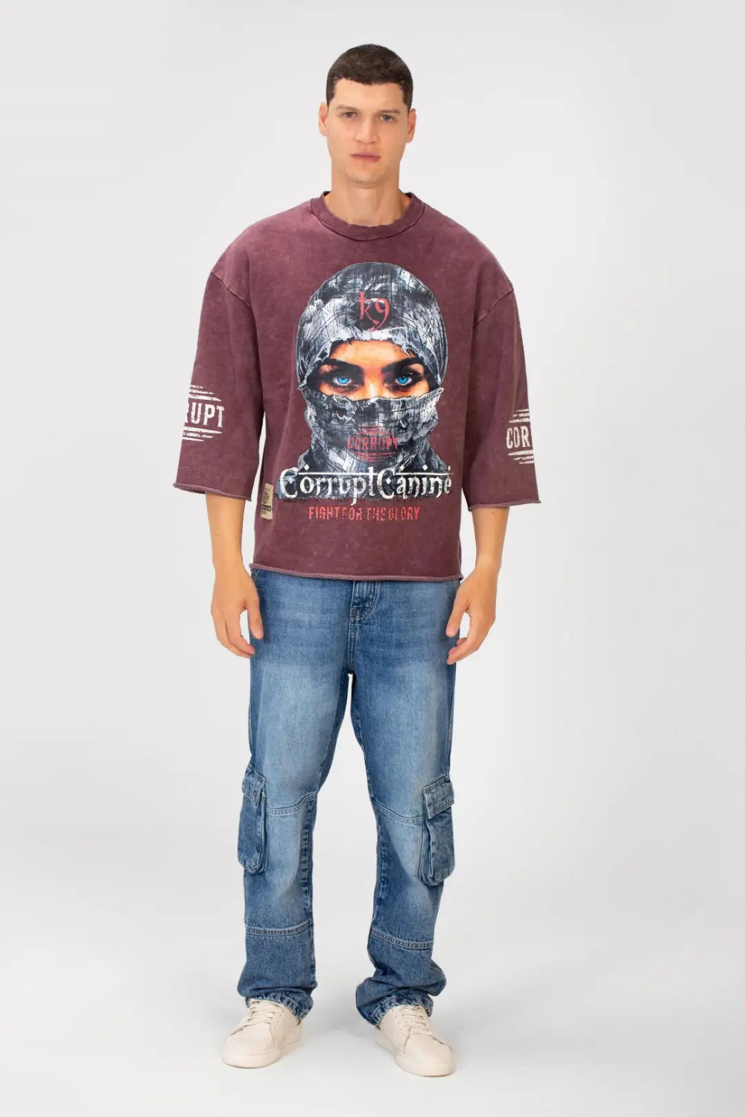 BOXY FIT WASHED CORRUPT T-SHIRT