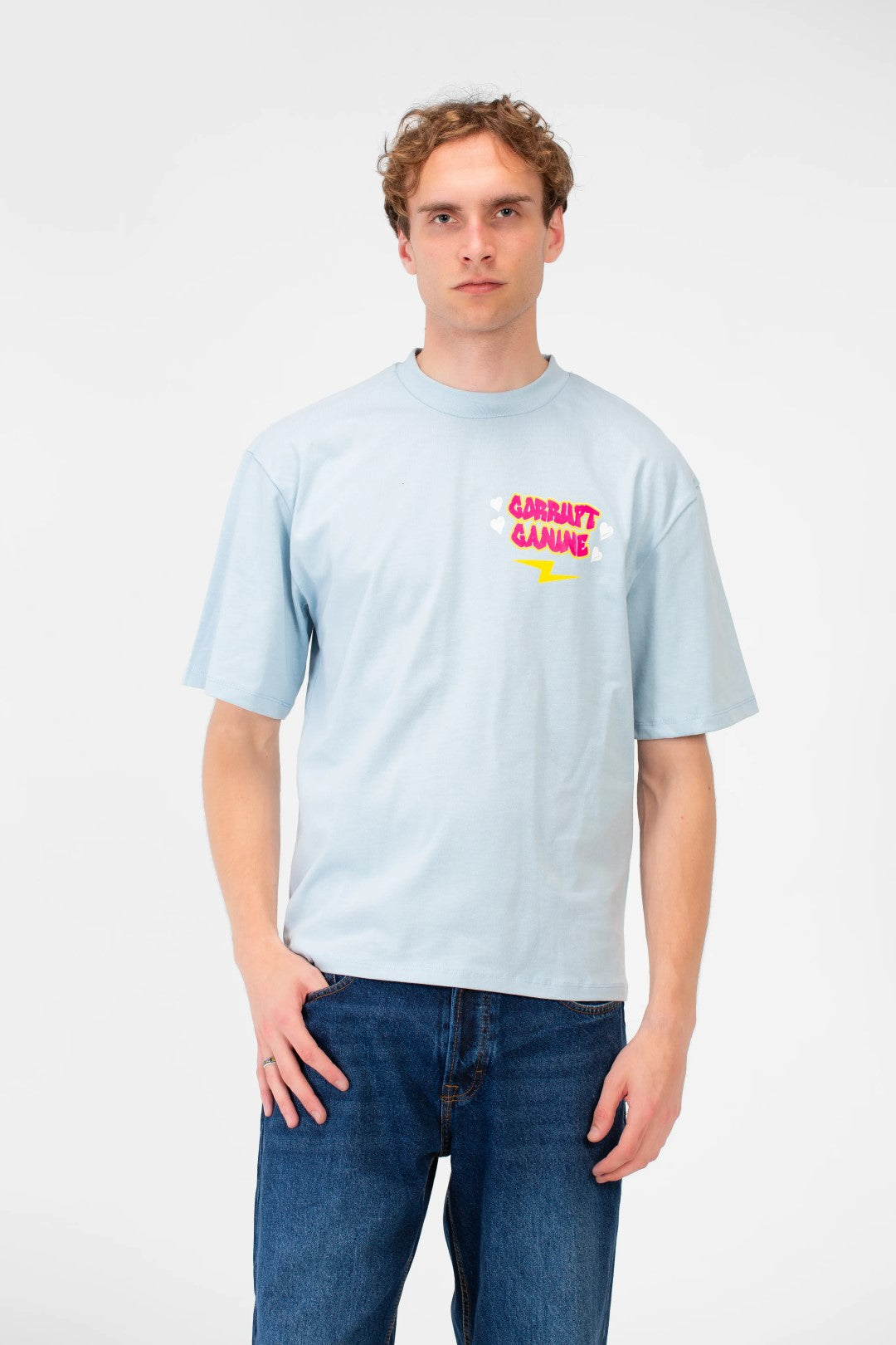 OVERSIZED TEXT PRINT T-SHIRT