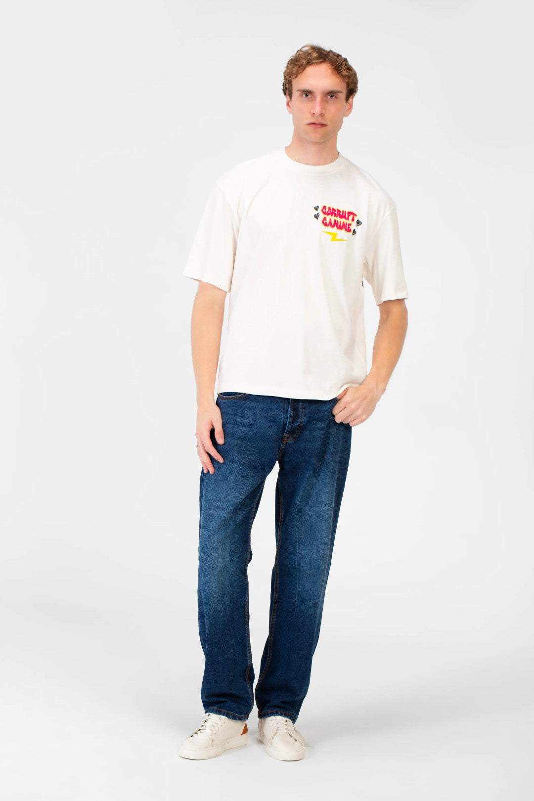 OVERSIZED TEXT PRINT T-SHIRT