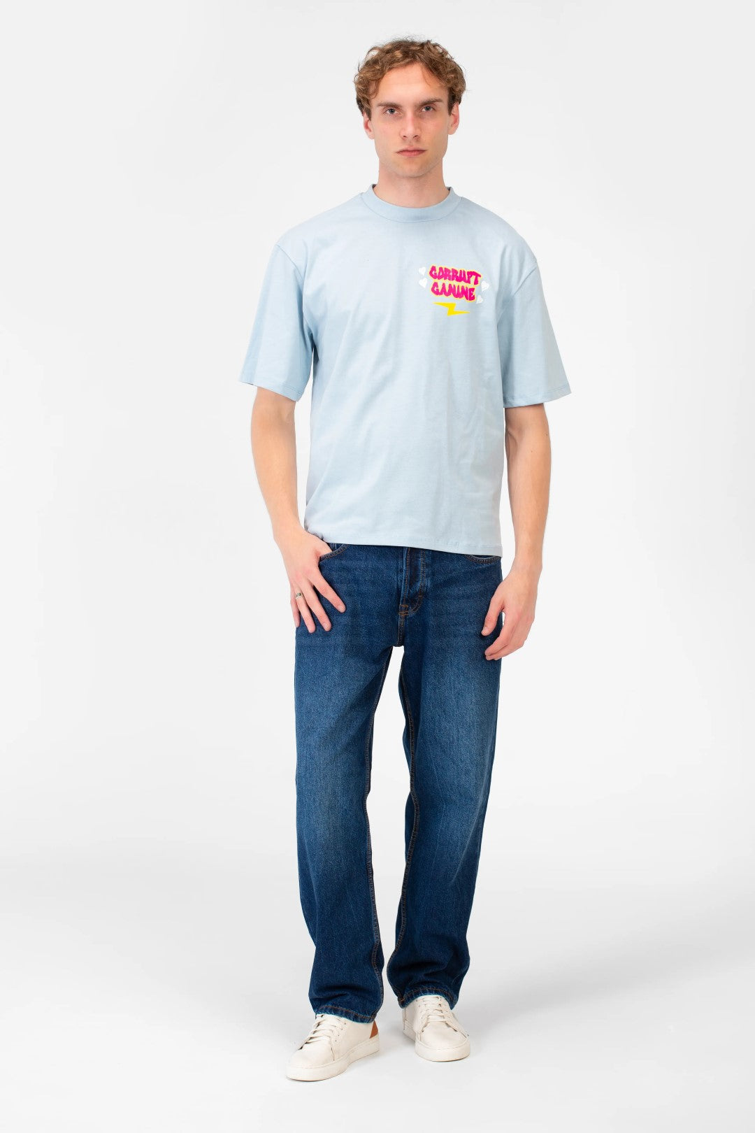 OVERSIZED TEXT PRINT T-SHIRT