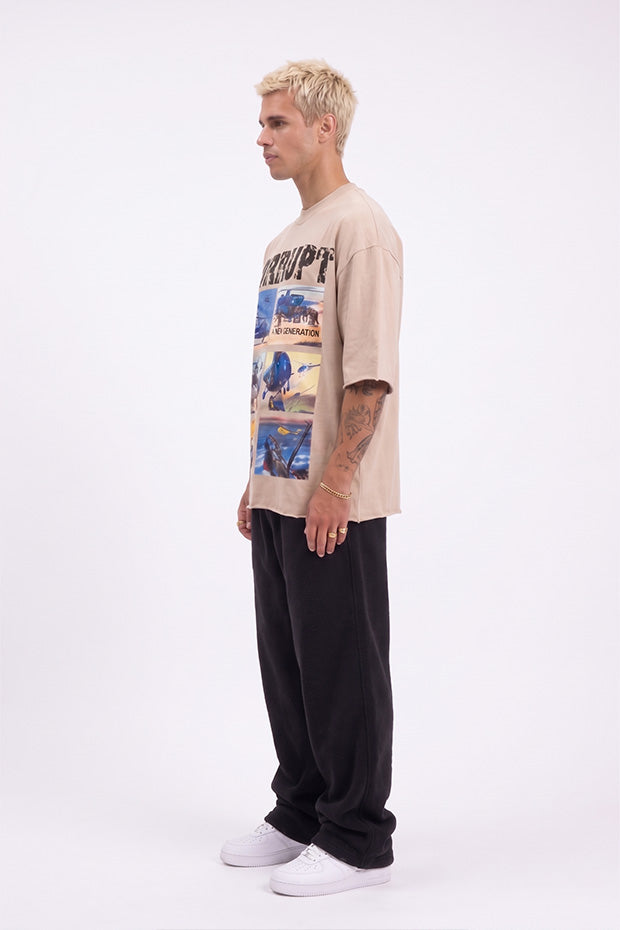 CORRUPT SCREENPRINT BOXY FIT T-SHIRT