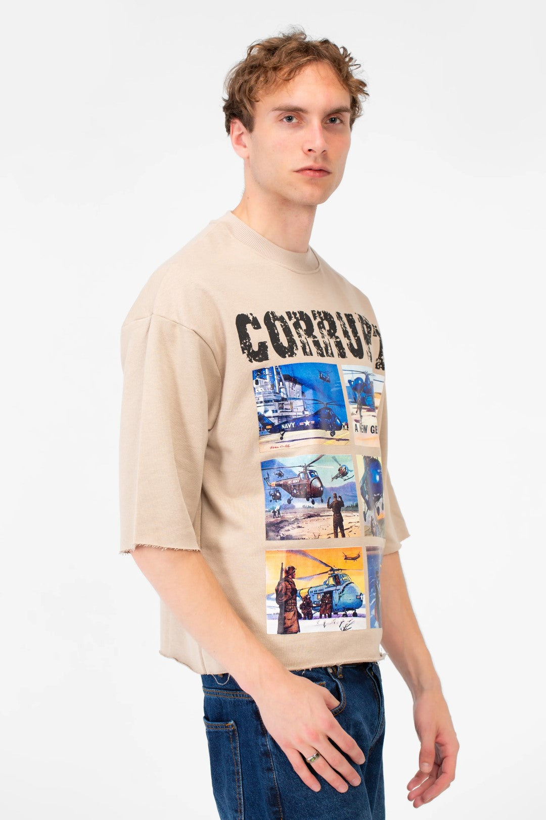 CORRUPT SCREENPRINT BOXY FIT T-SHIRT