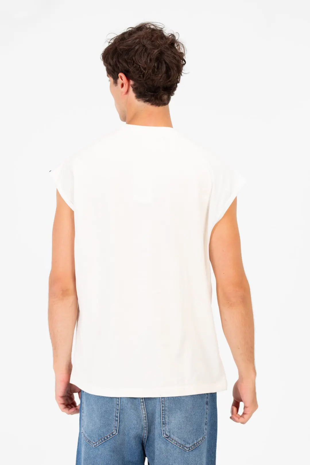 CORRUPT RHIMSTONES BABY PRINT SLEEVELESS T-SHIRT