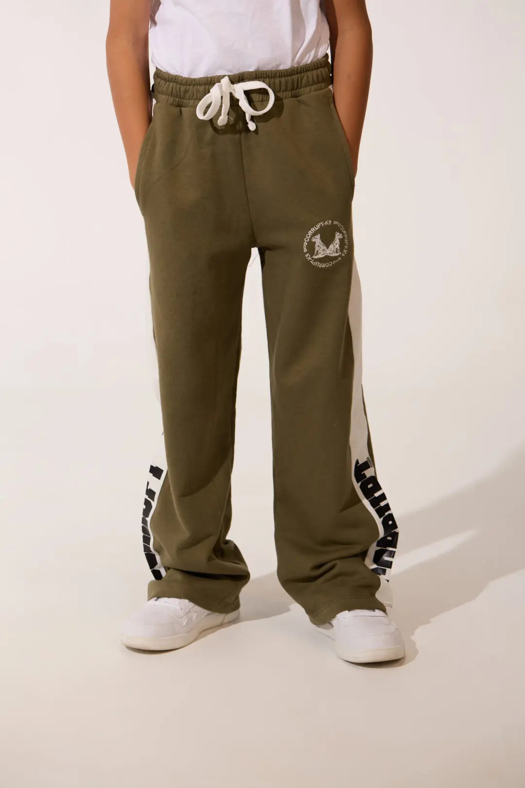 KIDS CONTRAST SIDE PANEL CORRUPT STREET SWEATPANTS