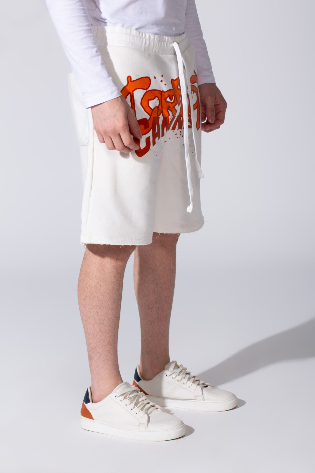 CORRUPT CANINE LOGO PRINT MELTON SHORT