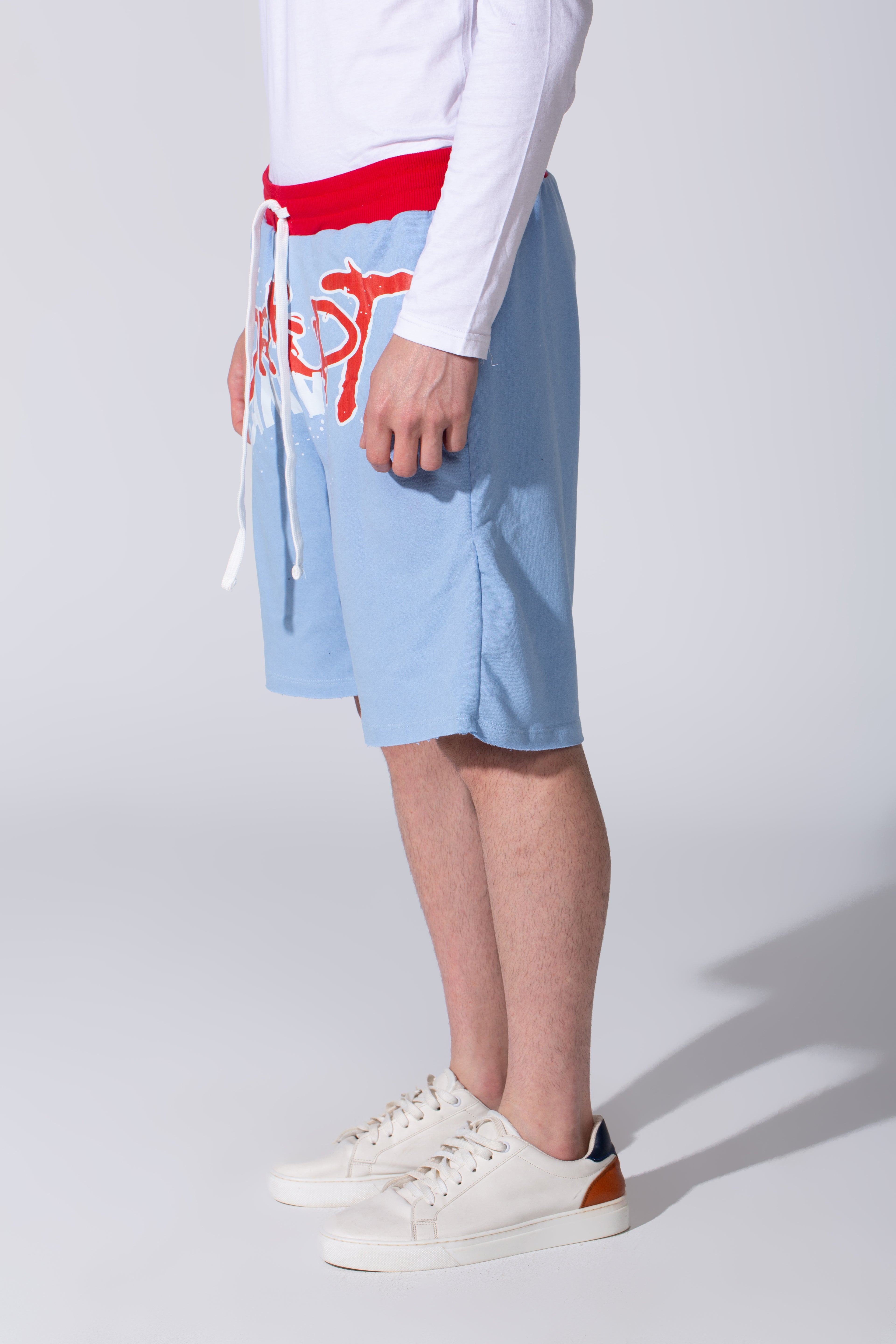 CORRUPT CANINE LOGO PRINT MELTON SHORT