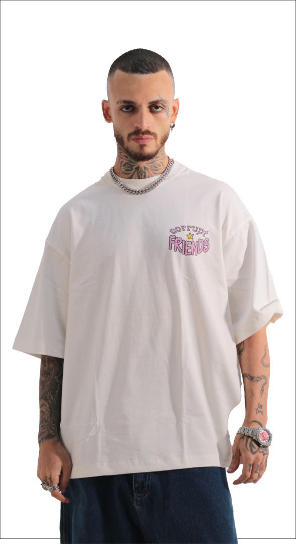 STAR SHAPES CORRUPT PRINT T-SHIRT