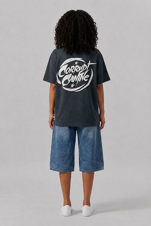 CORRUPT CANINE DUAL LOGO HEAVYWEIGHT BOX T-SHIRT