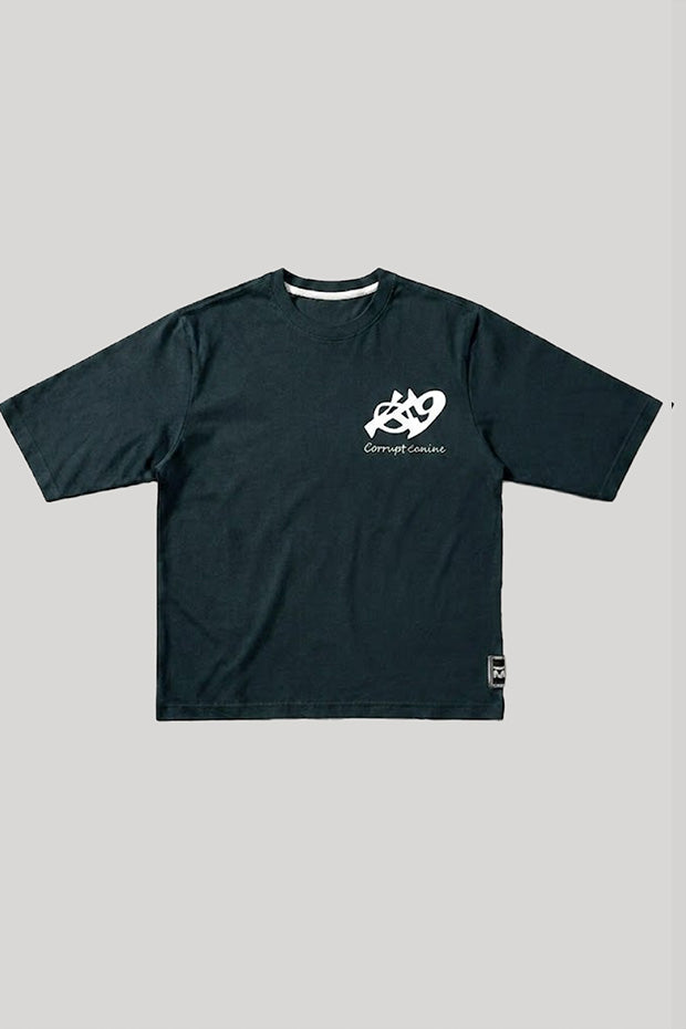 CORRUPT CANINE DUAL LOGO HEAVYWEIGHT BOX T-SHIRT