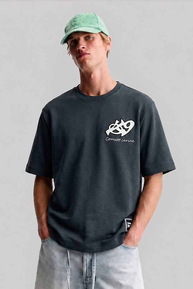 CORRUPT CANINE DUAL LOGO HEAVYWEIGHT BOX T-SHIRT