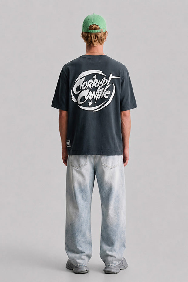 CORRUPT CANINE DUAL LOGO HEAVYWEIGHT BOX T-SHIRT
