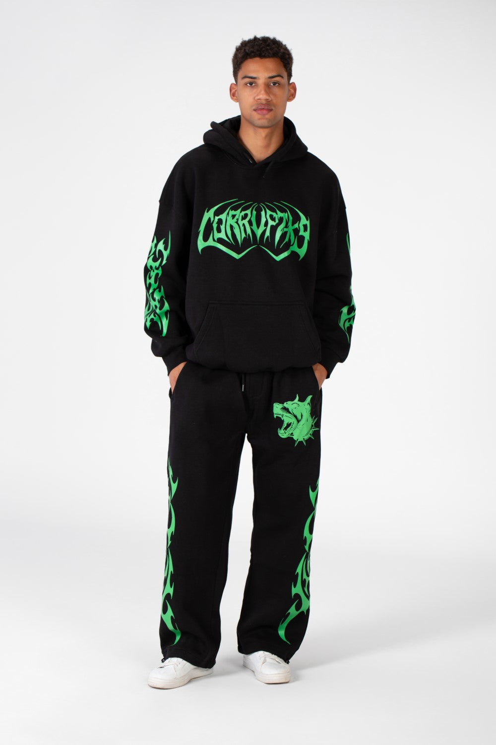 HOODED PRINTED SWEATSHIRT