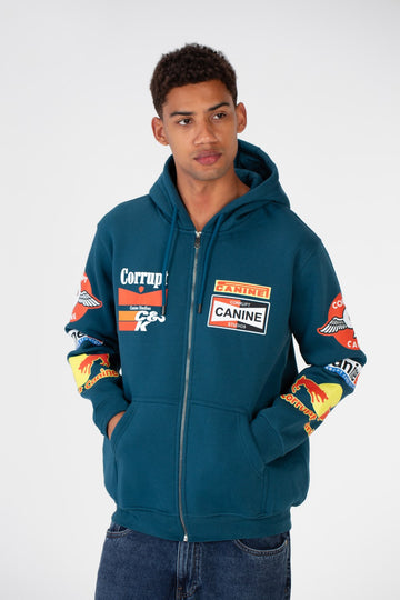 Zip-Up HOODED SWEATSHIRT