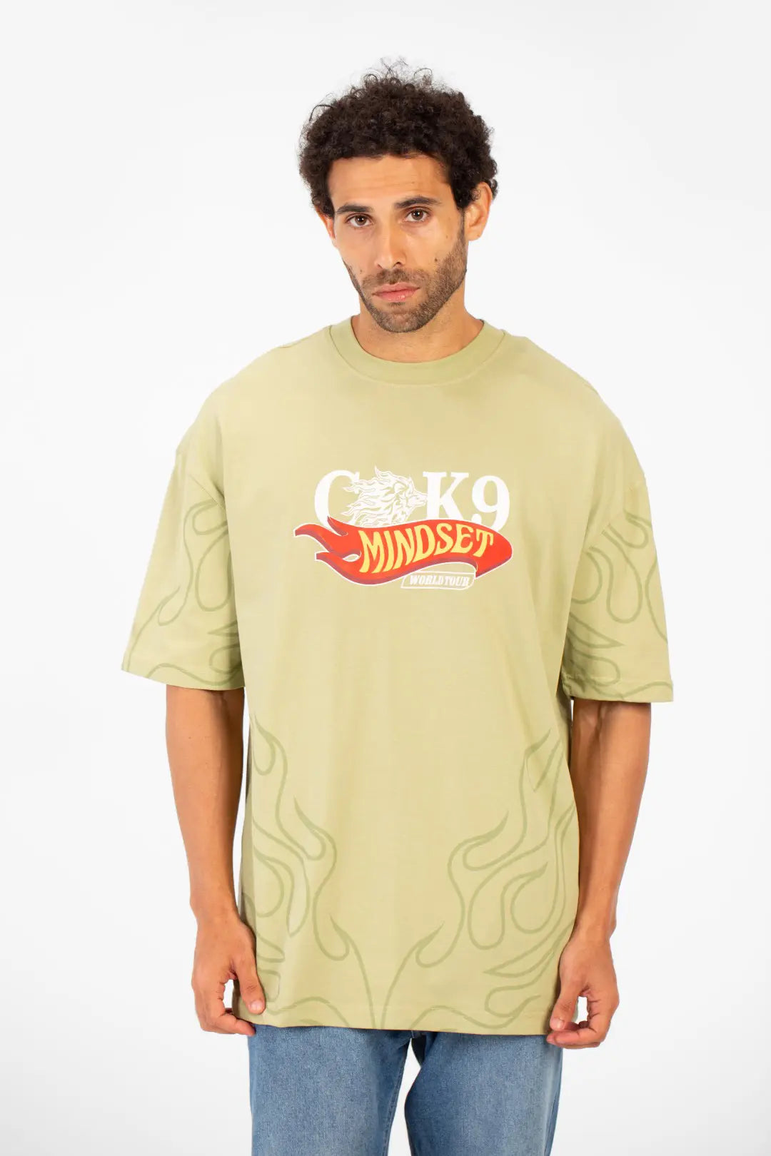 MINDSET CK9 PRINT HALF SLEEVE T-SHIRT