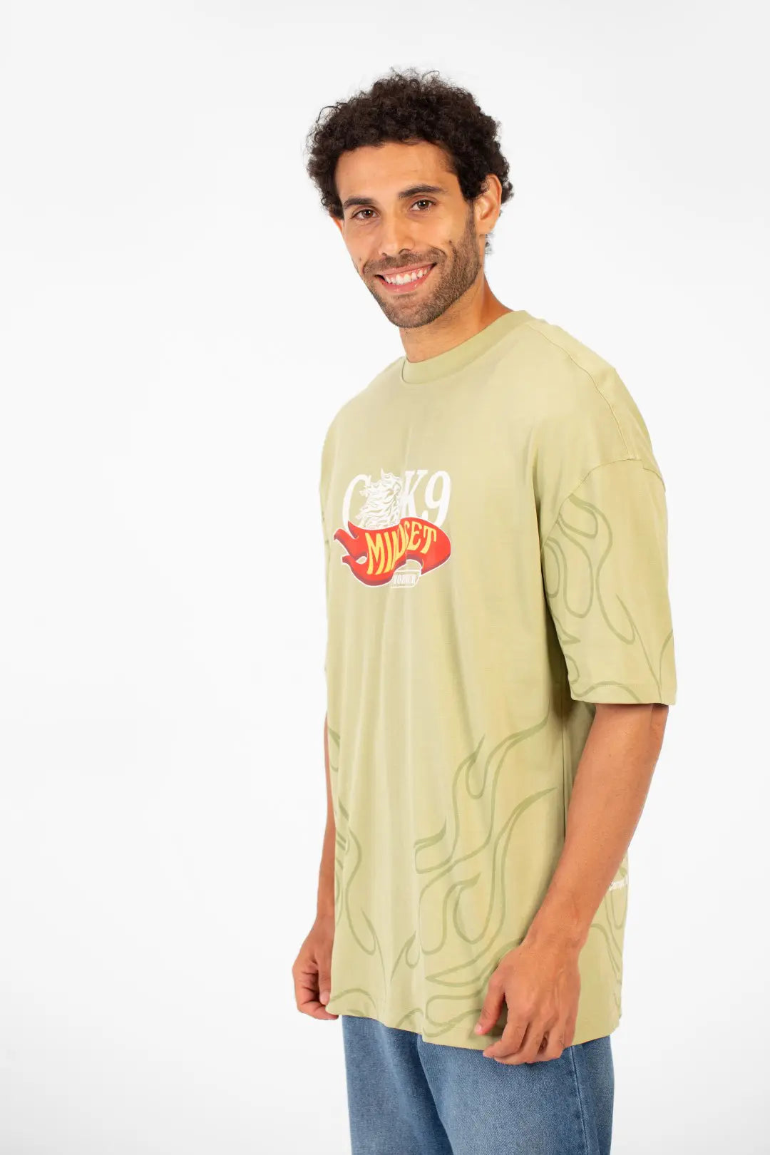 MINDSET CK9 PRINT HALF SLEEVE T-SHIRT