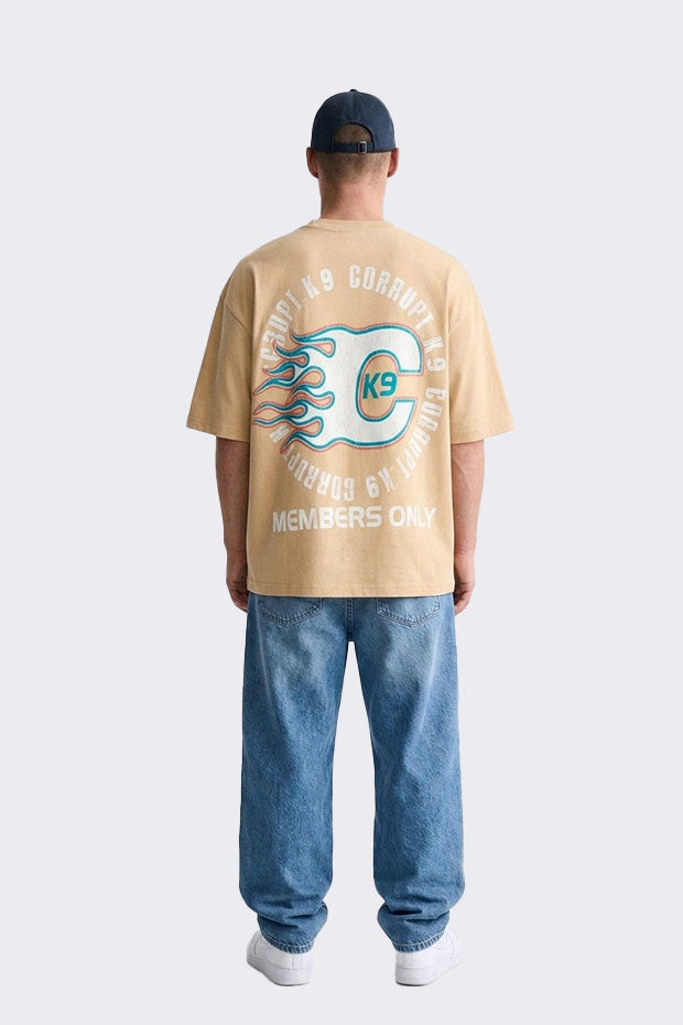 SHORT SLEEVE OVERSIZED PRINTED T-SHIRT