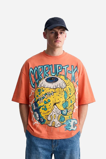 SHORT SLEEVE OVERSIZED PRINTED T-SHIRT
