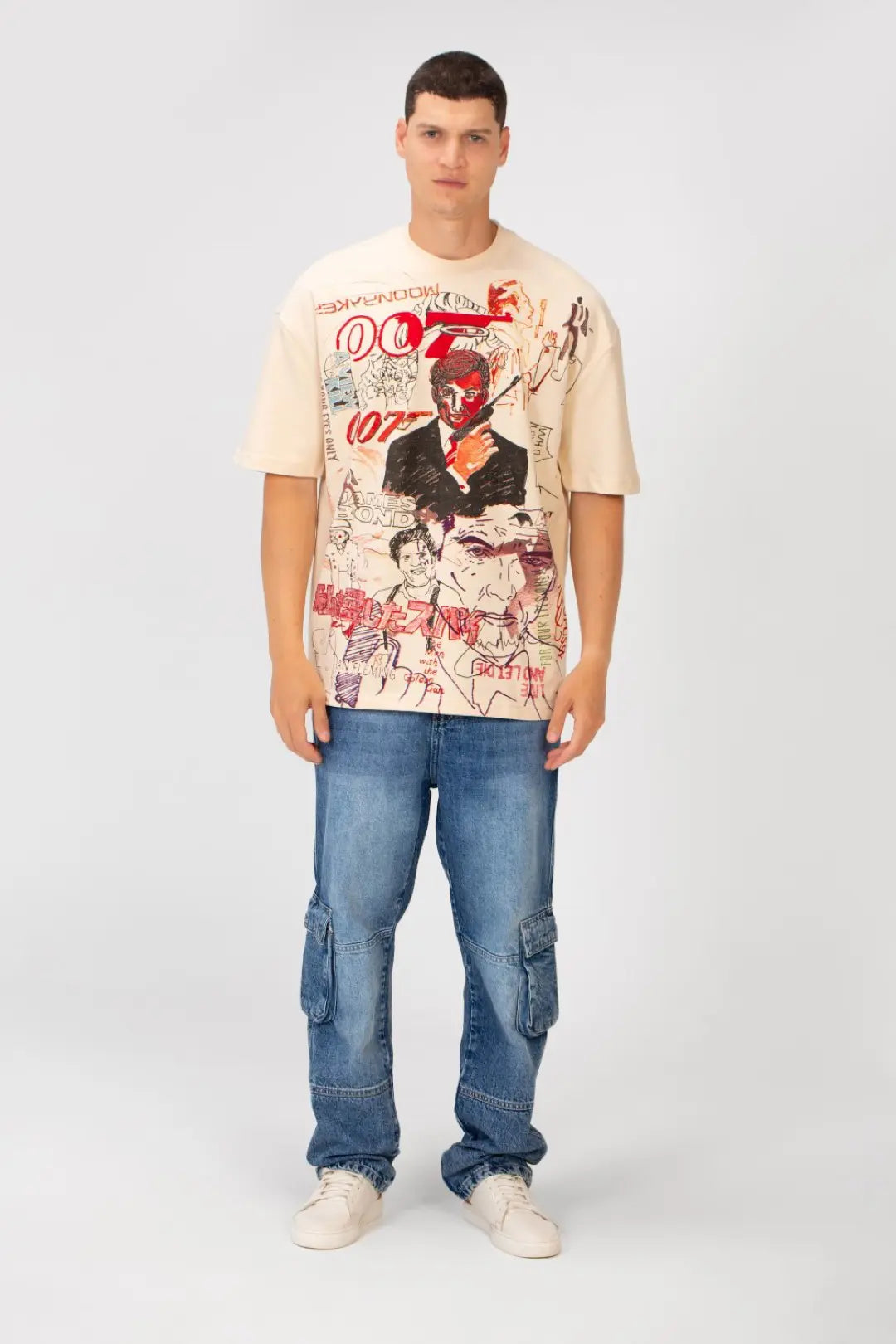 FRONT GRAPHIC PRINT OVERSIZE K9 T-SHIRT