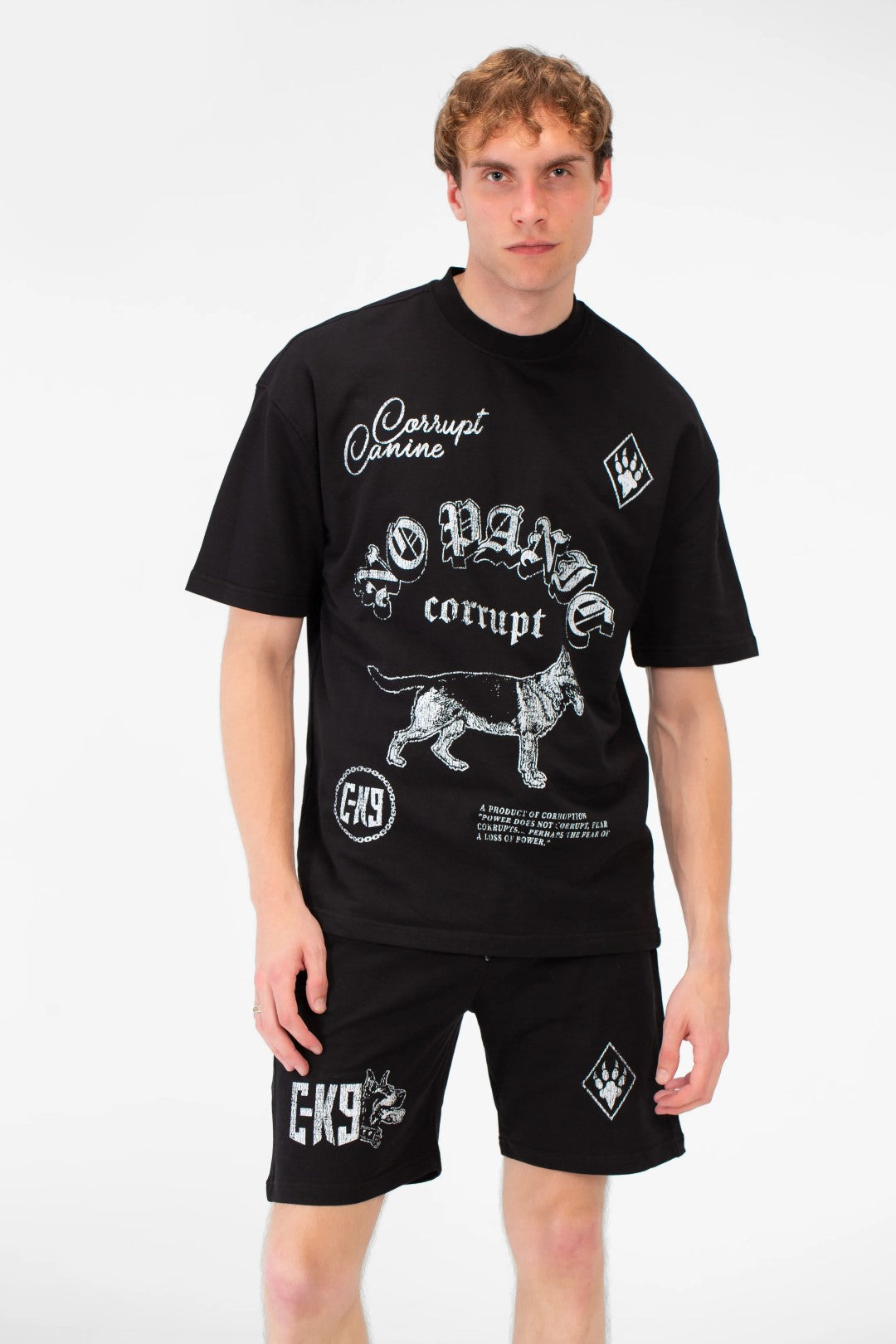 OVERSIZE CORRUPT PRINTED T-SHIRT