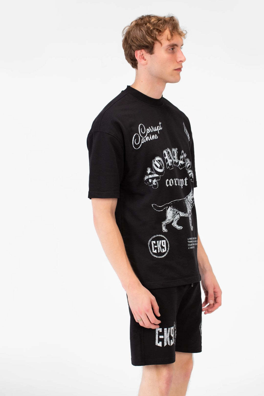 OVERSIZE CORRUPT PRINTED T-SHIRT