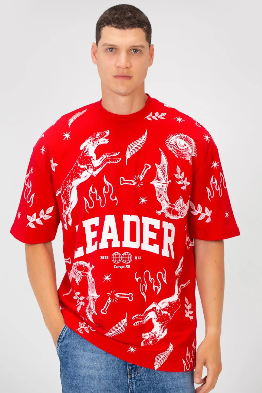 FULL PRINT OVERSIZE CORRUPT T-SHIRT