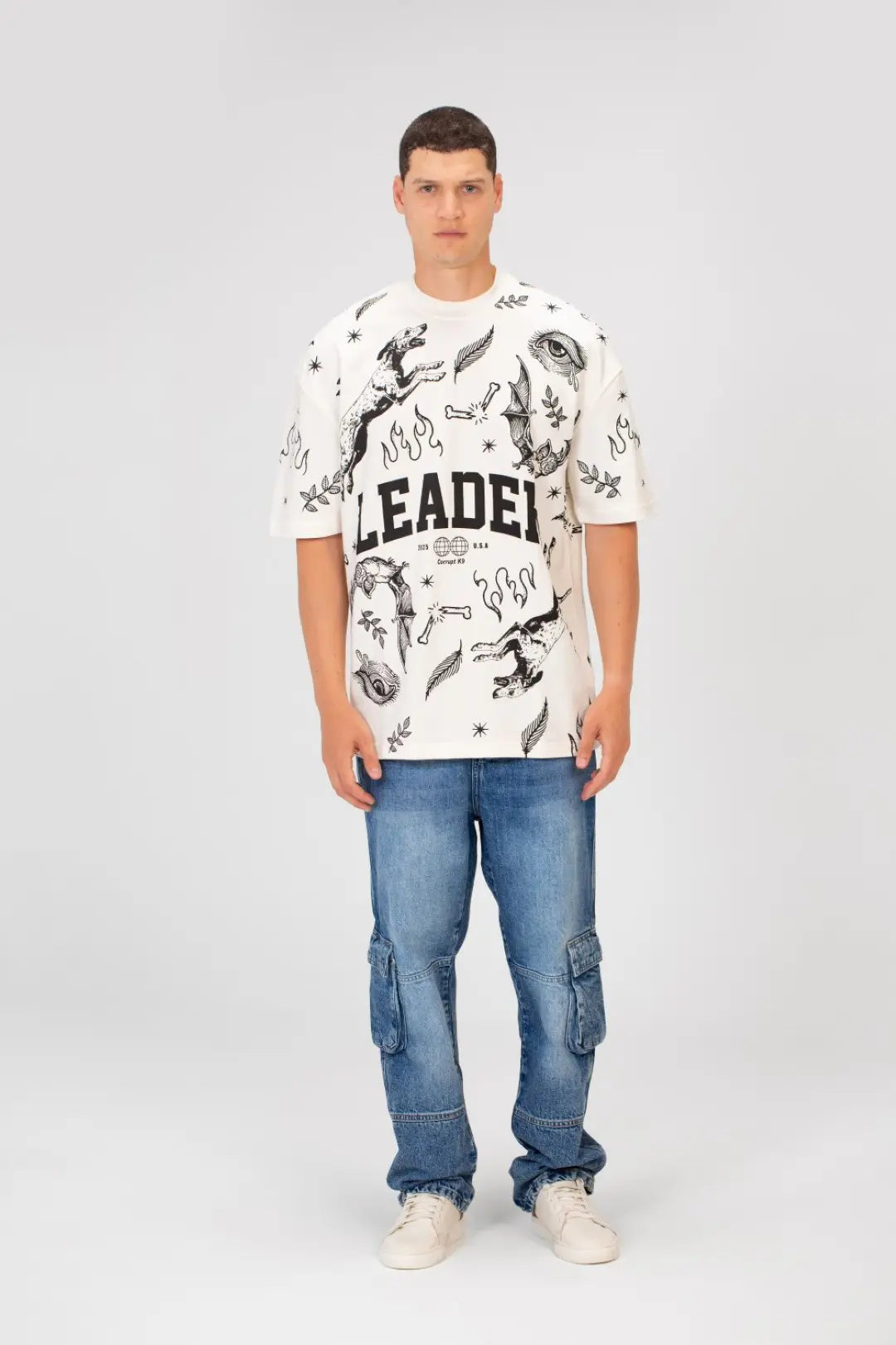 FULL PRINT OVERSIZE CORRUPT T-SHIRT