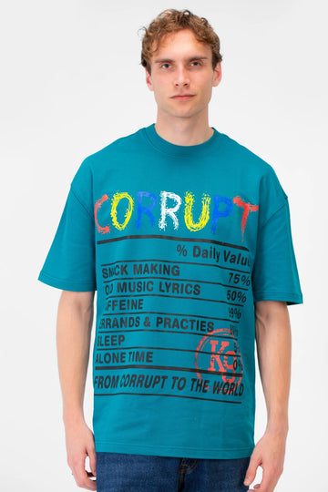 TEXT PRINTED CORRUPT K9 T-SHIRT