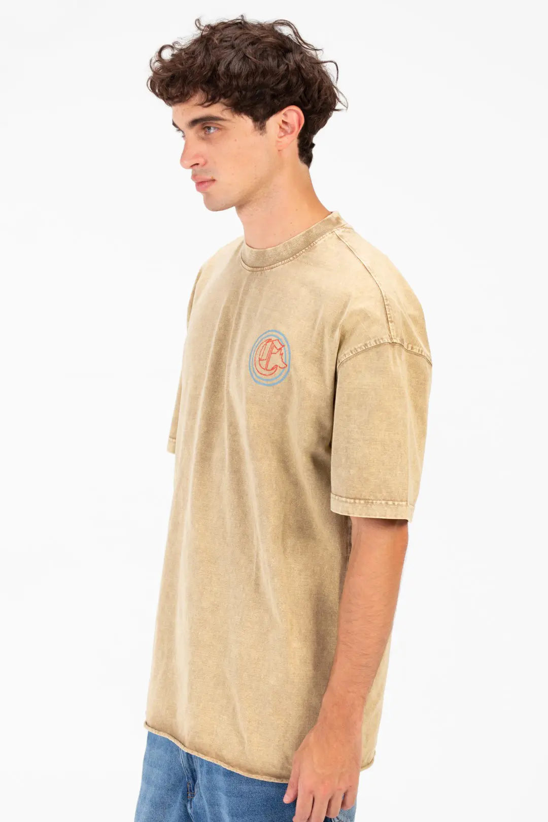 WASHED PRINTED OVERSIZED T-SHIRT