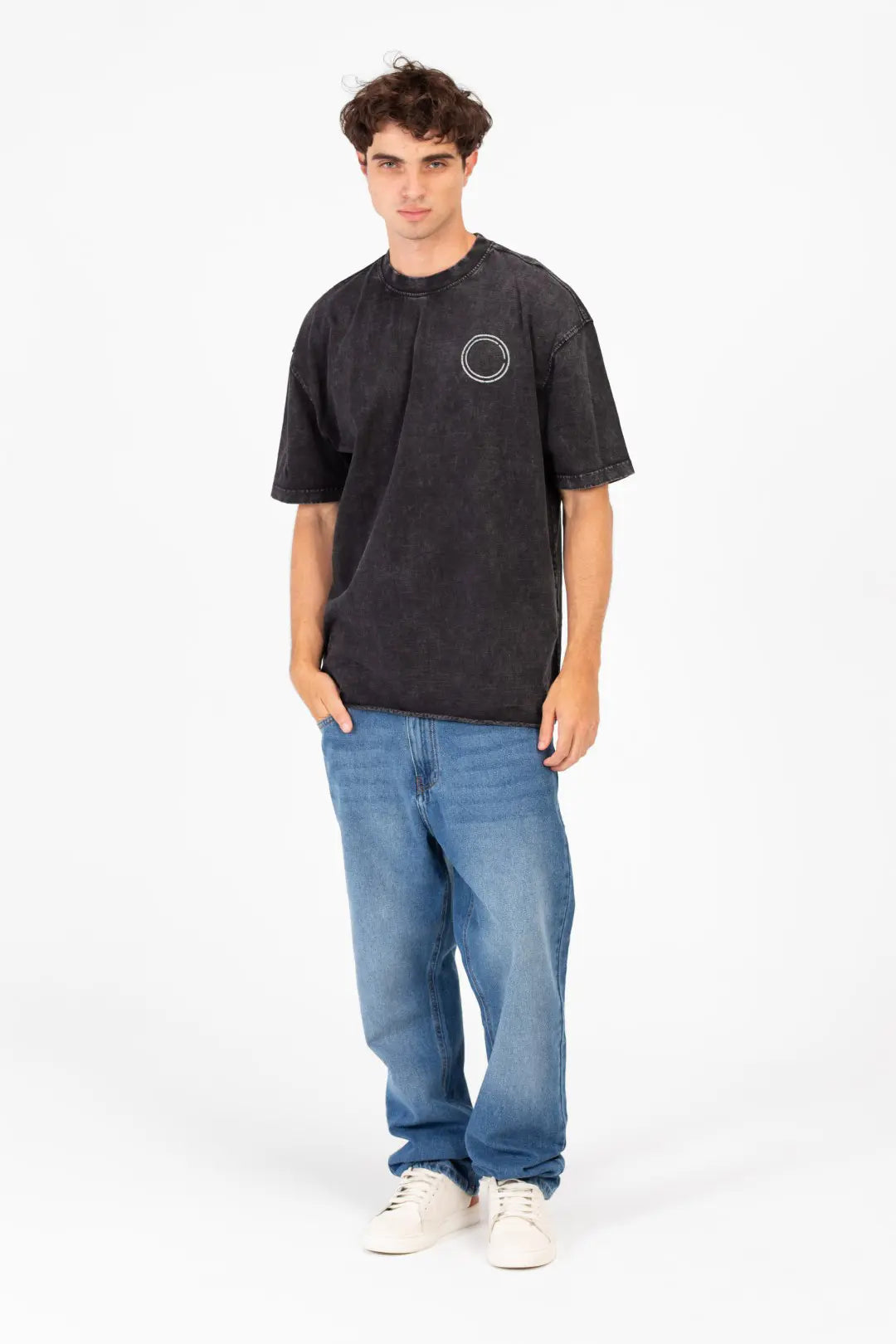 WASHED PRINTED OVERSIZED T-SHIRT