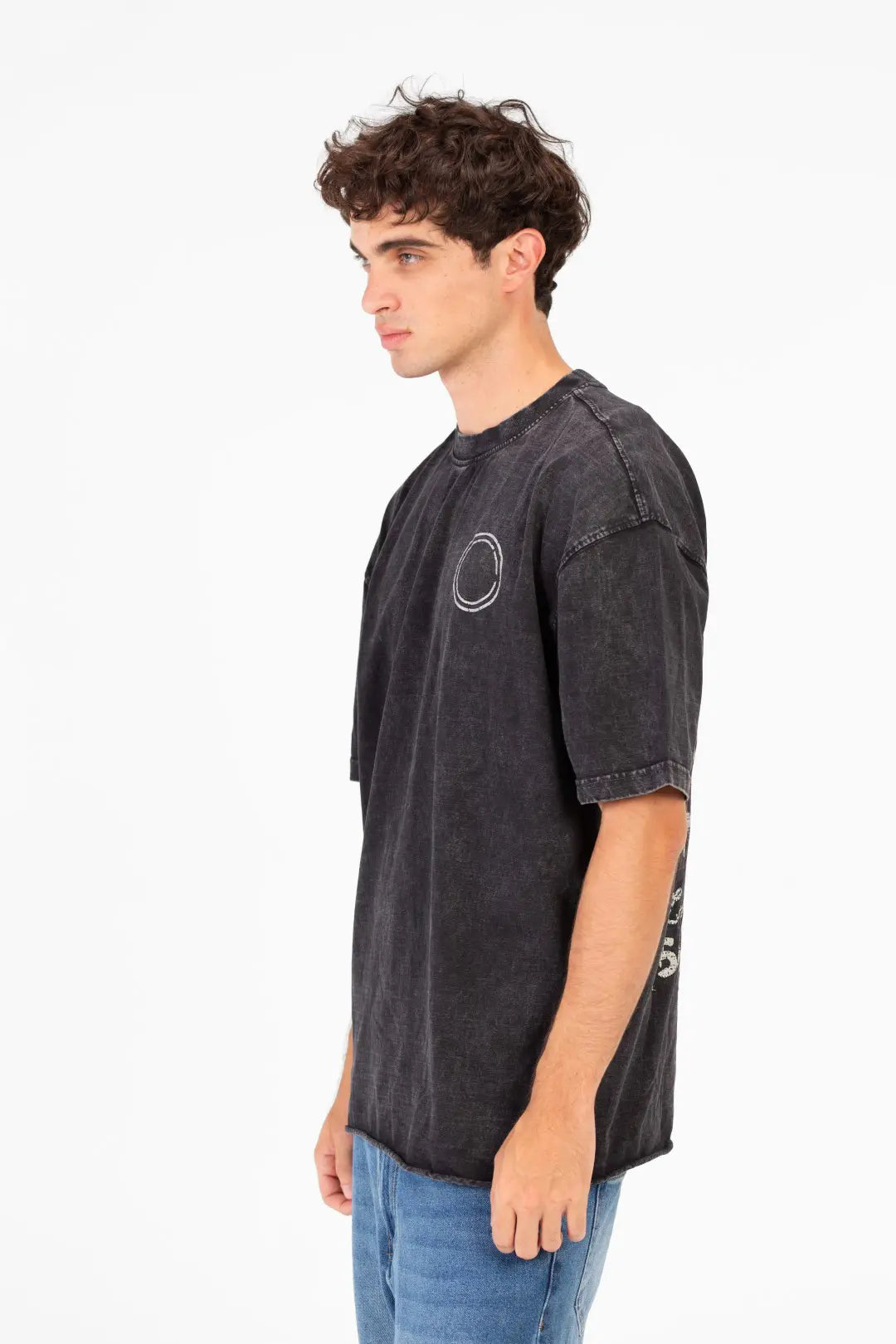 WASHED PRINTED OVERSIZED T-SHIRT