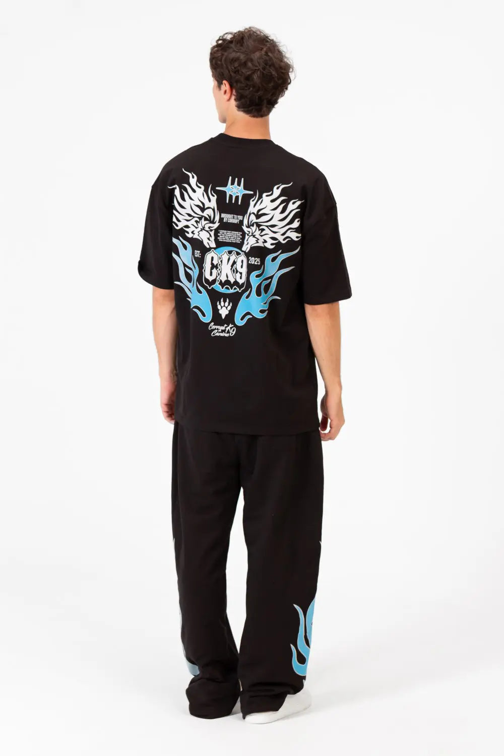 OVERSIZED CK9 T-SHIRT & SWEATPANTS COMFY SET