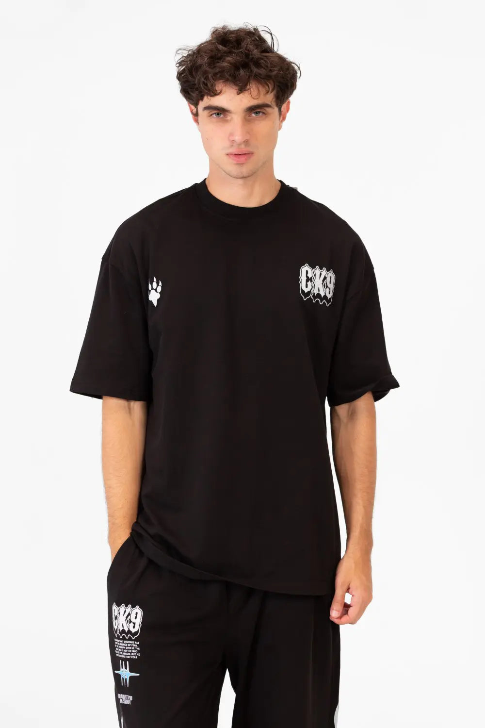 OVERSIZED CK9 T-SHIRT & SWEATPANTS COMFY SET