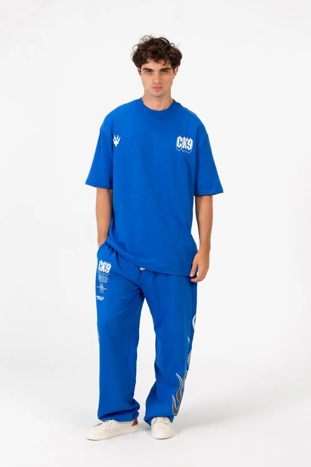 OVERSIZED CK9 T-SHIRT & SWEATPANTS COMFY SET