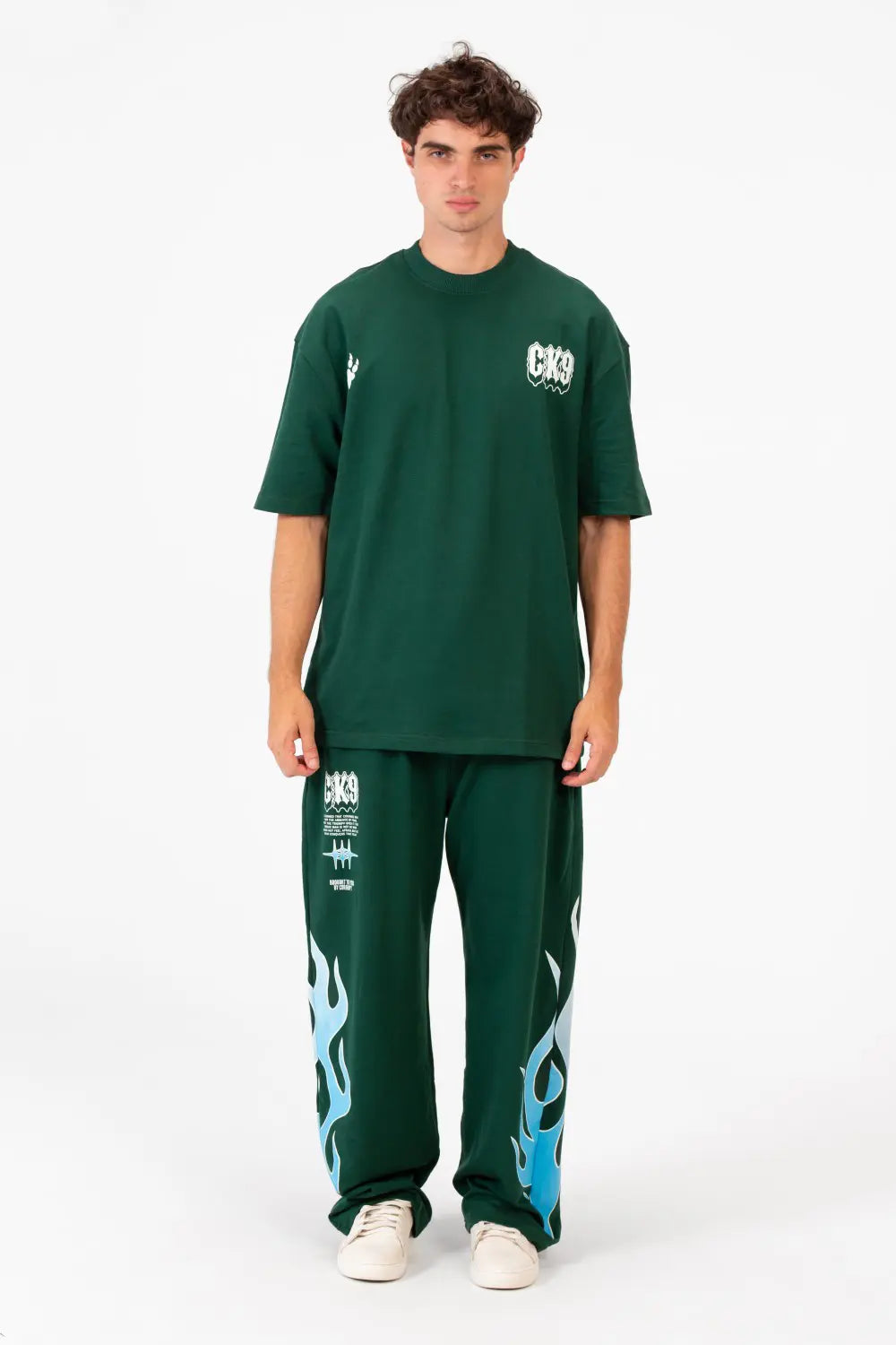 OVERSIZED CK9 T-SHIRT & SWEATPANTS COMFY SET