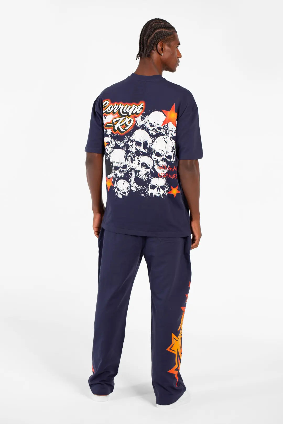 UNISEX OVERSIZED MELTON STAR PRINTS CORRUPT K9 SET