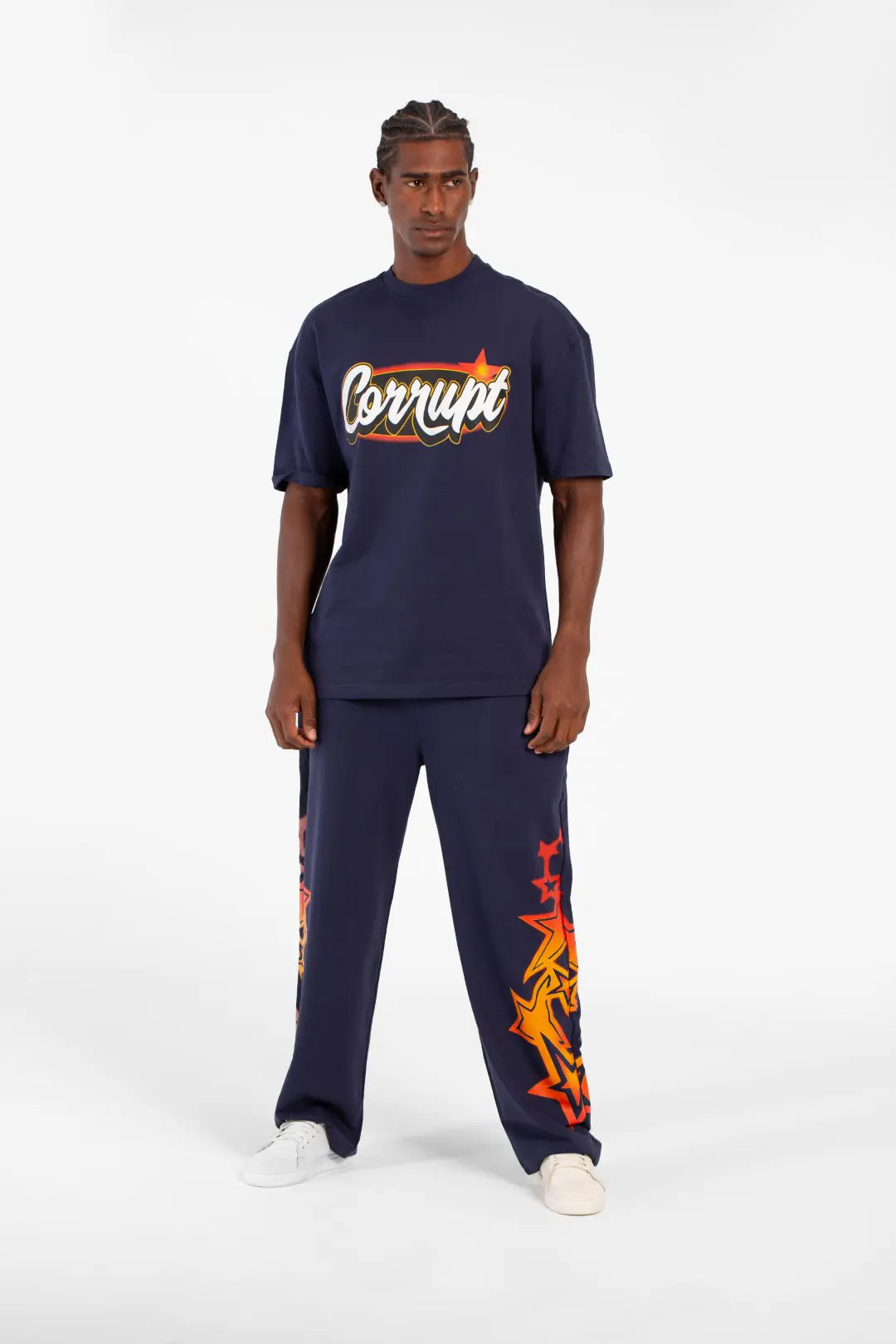 UNISEX OVERSIZED MELTON STAR PRINTS CORRUPT K9 SET