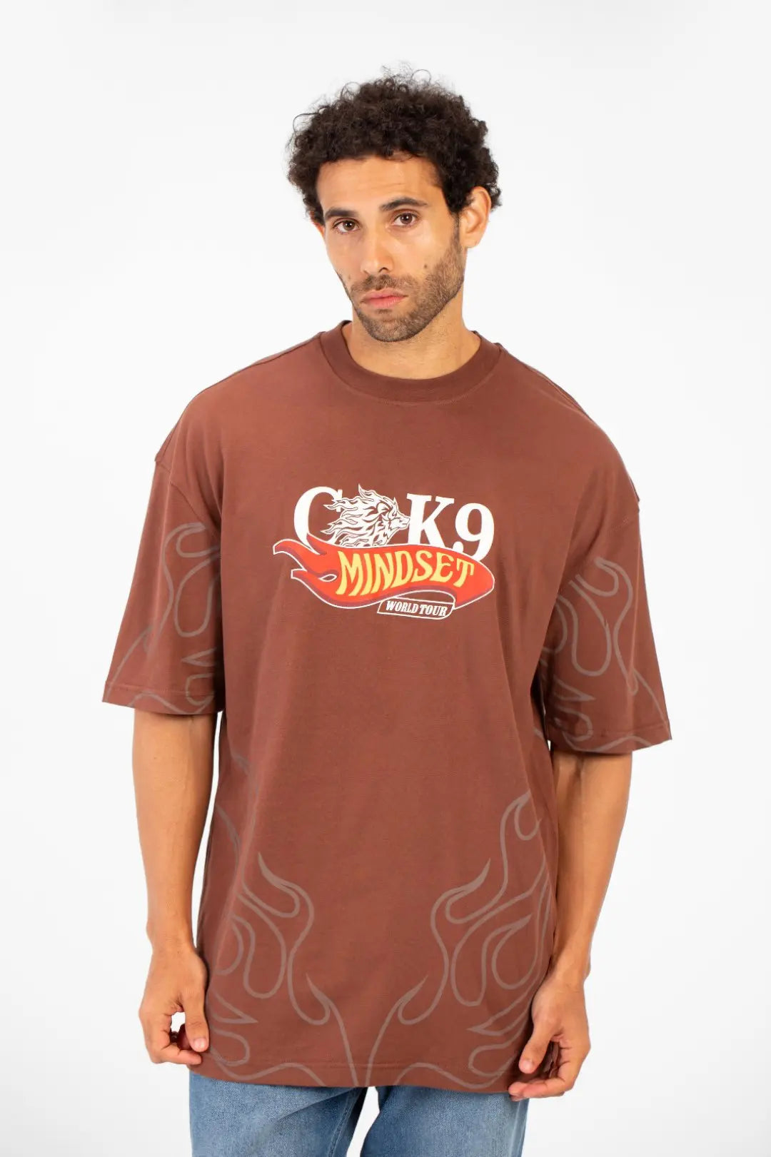 MINDSET CK9 PRINT HALF SLEEVE T-SHIRT