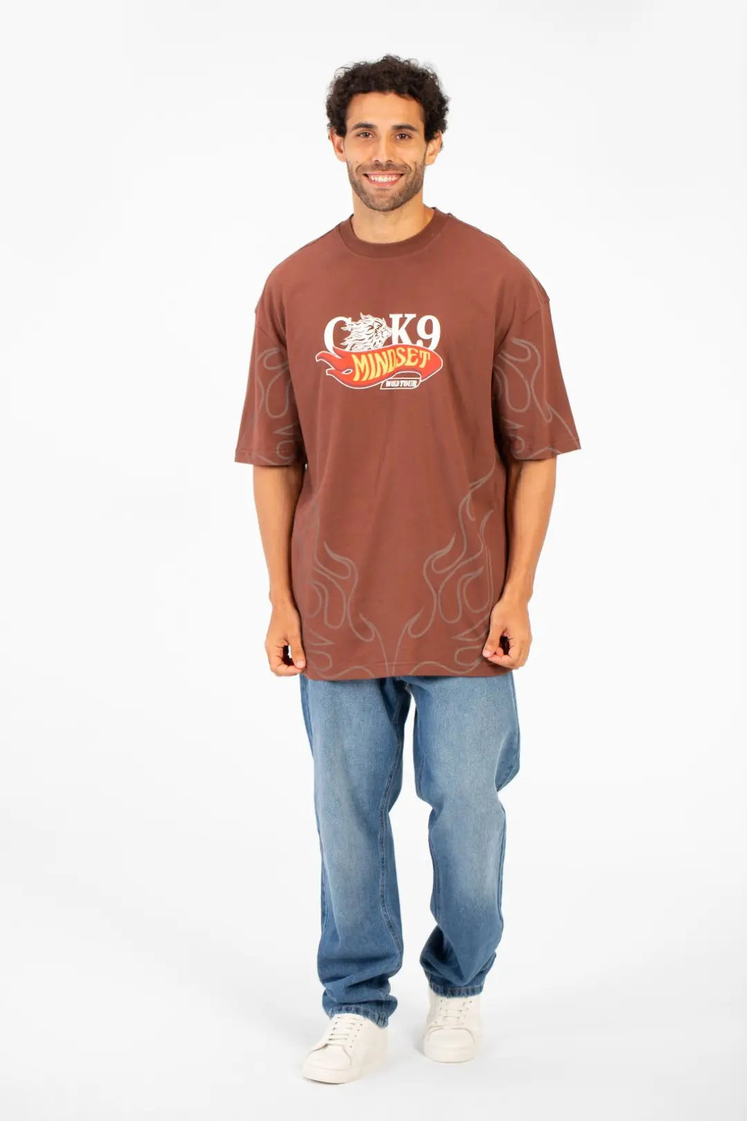 MINDSET CK9 PRINT HALF SLEEVE T-SHIRT