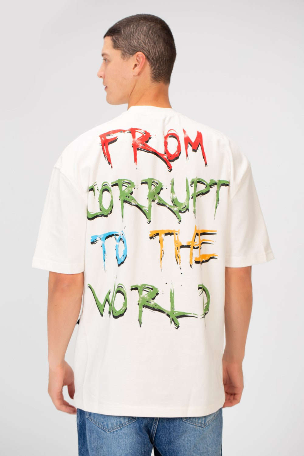 SHORT SLEEVE OVERSIZE PRINTED T-SHIRT